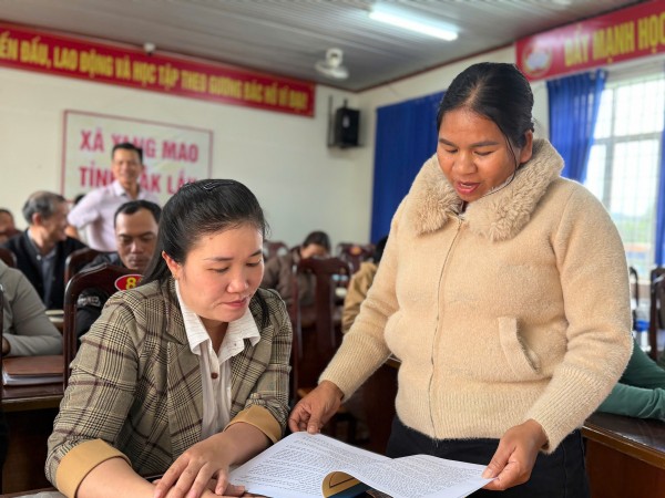 Dự án 8 ở xã Yang Mao: Đòn bẩy nâng cao vị thế phụ nữ vùng sâu